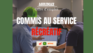 Commis récréatif John Deere chez Agrimax